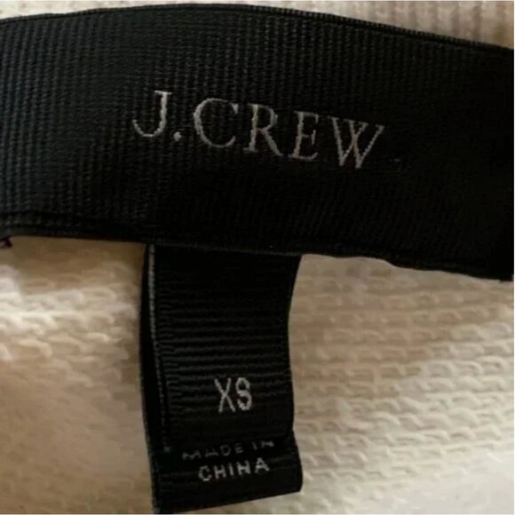 J. Crew Crew Neck Zipper Side Accents Sweatshirt Size XS - Picture 6 of 7